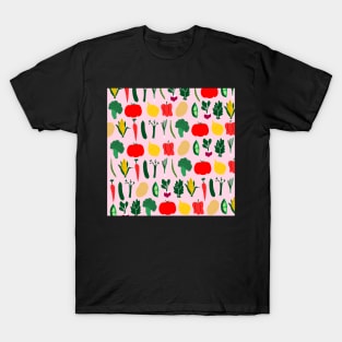 Cute Vegetables Pattern T-Shirt